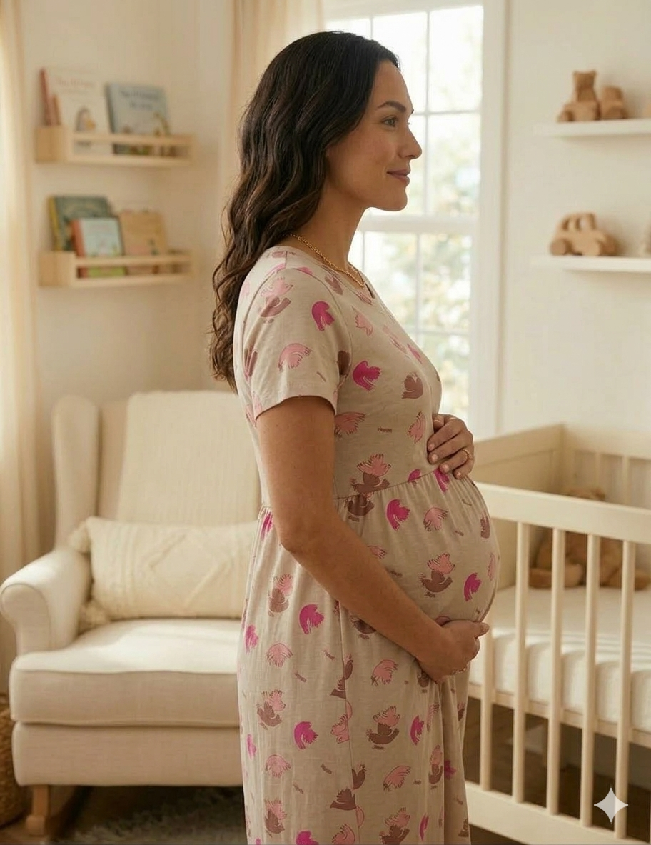 Feeding maternity night dress