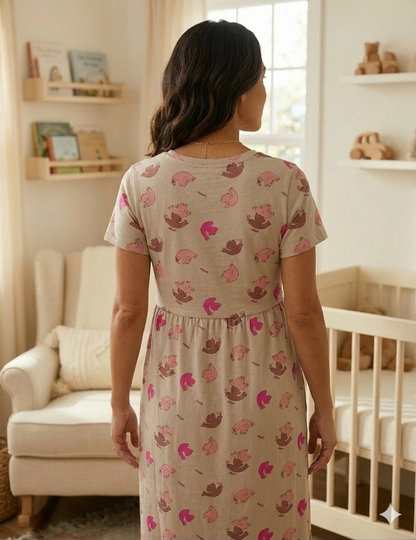 Feeding maternity night dress